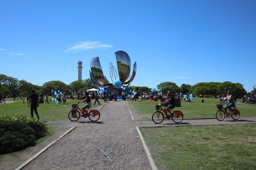 Floralis Genericain the United Nations Park. Buenos Aires. Argentina