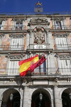 Plaza Mayor in Madrid. Spain