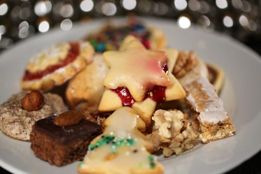 Christmas Cookies on Plate