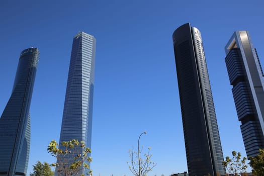 Cuatro Torres Business Area in Madrid. Spain