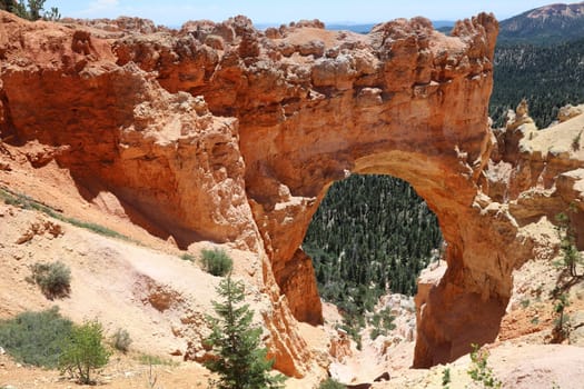Natural Bridge in Bryce Canyon National Park in Utah. USA