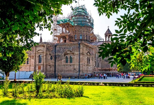Reconstruction of the Etchmiadzin Monastery — the main monastery of the Armenian Apostolic Church.