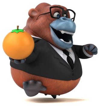 Fun Orang Outan - 3D Illustration