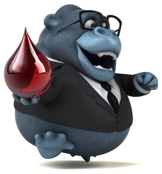 Fun gorilla - 3D Illustration