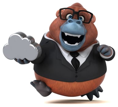 Fun Orang Outan - 3D Illustration