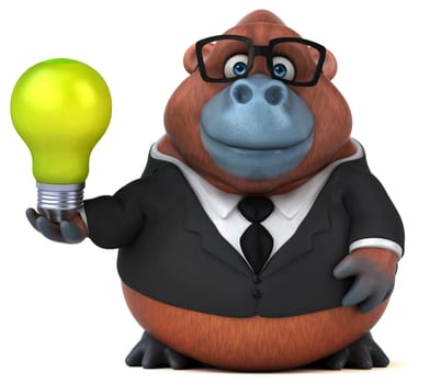 Fun Orang Outan - 3D Illustration