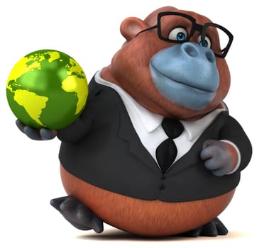 Fun Orang Outan - 3D Illustration