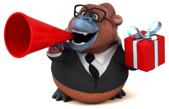 Fun Orang Outan - 3D Illustration
