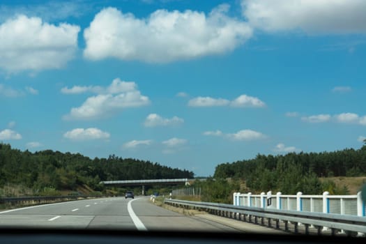 Highway scenery in Germany