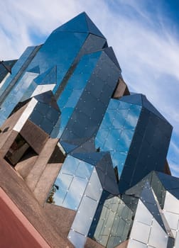 Poitiers, France - September 21 2010 : The Quartz building in Futuroscope