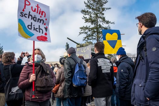 During the great anti-war demonstration again Ukraine in Berlin