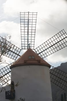 Molino de Viento (windmill) near the city of Mogan, Gran Canaria