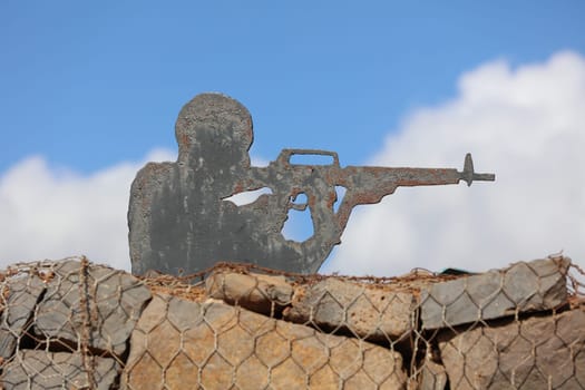 Sculpture on the Golan Heihts between Israel and Syria