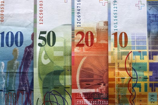 Swiss Francs Banknotes