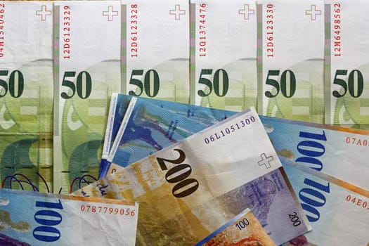 Swiss Francs Banknotes