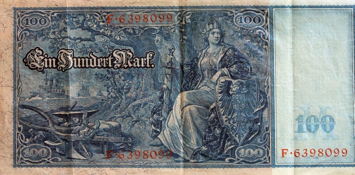 Historical German banknotes