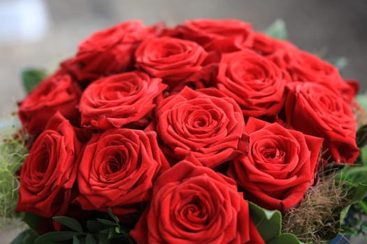 Bouquet of wonderful red Roses