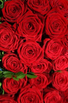 Bouquet of wonderful red Roses