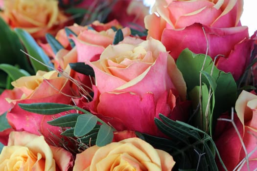 Bouquet of wonderful red Roses