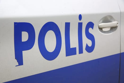 Police Car in Istanbul. Turkey