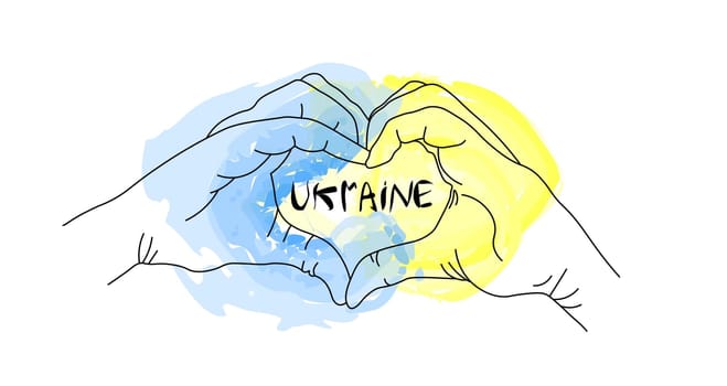Stay with Ukraine. Vector stickers in support of Ukraine. yellow-blue background, t-shirt print. the concept of stop the war.