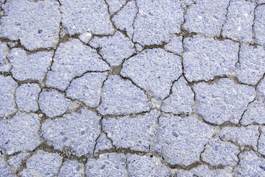 Tiled floor in urban street, construction and architecture