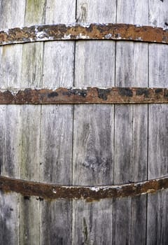Detail of old containers for alcoholic beverages, wine culture, transportation and conservation