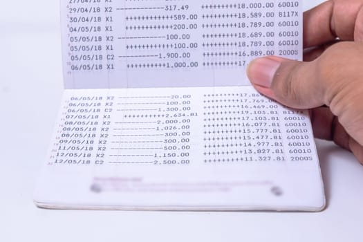 Bank book and Account bank, Save money and account banking for finance concept
