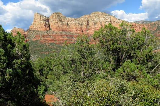 Sedona Arizona red rock country and mountains landscape