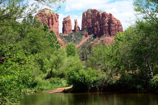 Oak creek at cathedral rock sedona arizona
