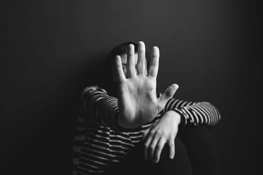Women violence and abused concept. Stop domestic violence against women and human trafficking.