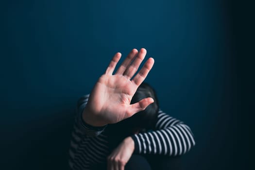 Women violence and abused concept. Stop domestic violence against women and human trafficking.