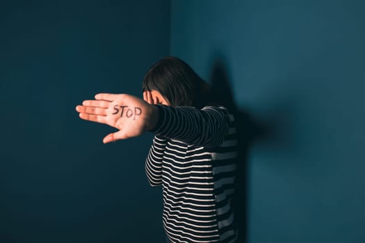 Women violence and abused concept. Stop domestic violence against women and human trafficking.
