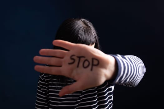 Women violence and abused concept. Stop domestic violence against women and human trafficking.