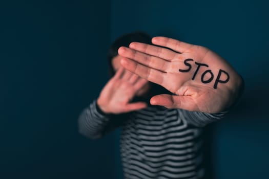 Women violence and abused concept. Stop domestic violence against women and human trafficking.