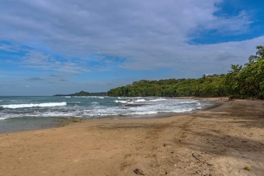 Beach and a pristine jungle at Puerto Viejo, Costa Rica