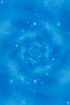 Abstract blue background with spiral. Swirling radial futuristic pattern.