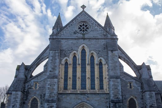 Christ Church Cathedral, elder of the capital city's two medieval cathedrals, Dublin, Ireland