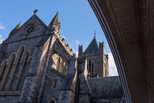 Christ Church Cathedral, elder of the capital city's two medieval cathedrals, Dublin, Ireland