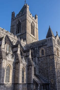 Christ Church Cathedral, elder of the capital citys two medieval cathedrals, Dublin, Ireland