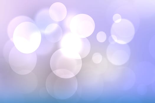 Abstract blurred fresh vivid spring summer light delicate pastel blue pink white bokeh background texture with bright circular soft color lights. Beautiful backdrop illustration.