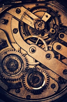 Mechanism of pocket wath with grunge texture.