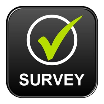 Black Button with Tick: Survey