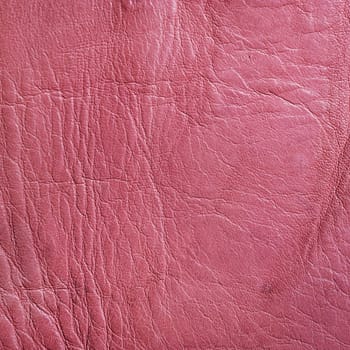 Natural pink leather texture close up