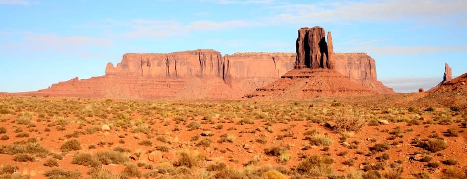 Panorama Monument Valley north east Arizona Navajo Nation USA