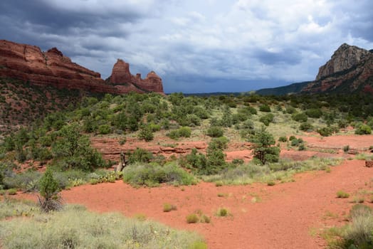 Red Rock country mountains surrounding Sedona Arizona