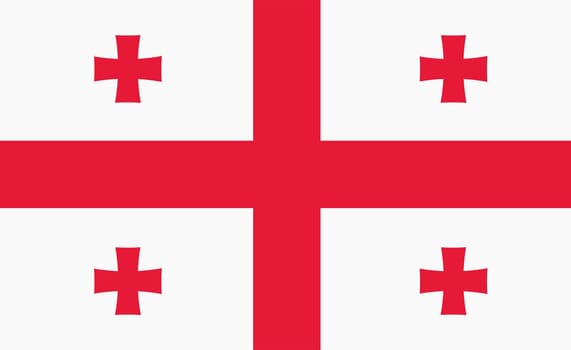 A Georgia national flag background illustration red white