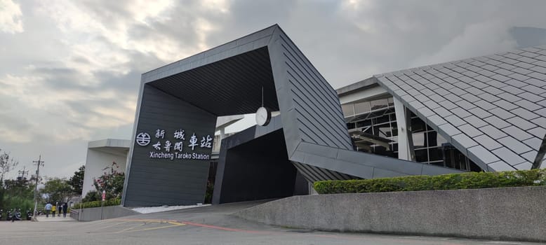 Xincheng Station, Hualien - March 3, 2022 : The most beautiful station in Hualien, Hualien, Taiwan
