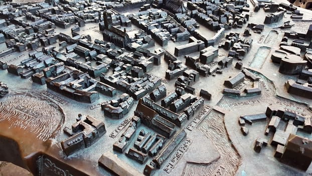 Bronze city map of Stralsund