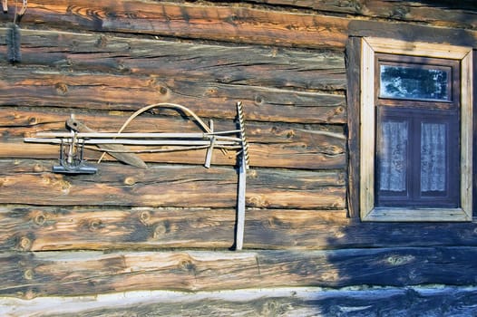 Village house with tools